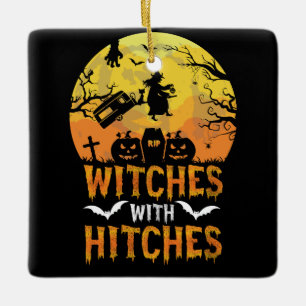 Halloween Heksen Met De Hitches Camping Camper Keramisch Ornament