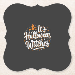 Halloween Heksen Mooie Heks Citaat Ontwerp_1 Kartonnen Onderzetters