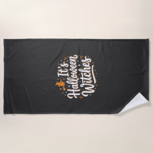 Halloween Heksen Mooie Heks Citaat Ontwerp_1 Strandlaken