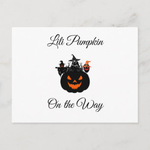 Halloween Heksen Pompoen Baby Shower  Briefkaart