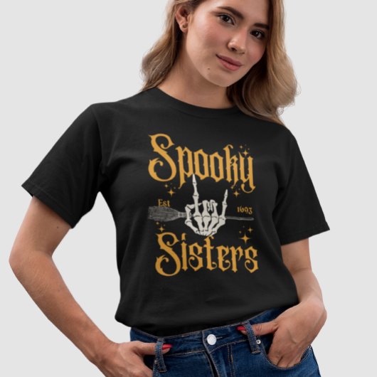 Halloween Heksengroep Matching Spooky Sisters T-shirt