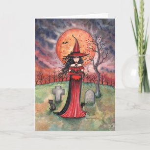 Halloween Heksenkaart van Molly Harrison Kaart