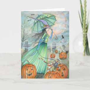 Halloween Heksenkat Kaart van Molly Harrison