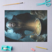 Halloween heksenketel met soep tissuepapier (Craft)