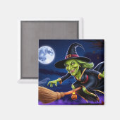 Halloween/heksenmagneet Magneet (Voorkant / Achterkant)