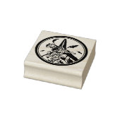 Halloween Heksenpompoen en Uil Rubberstempel (Stempel)