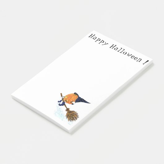 Halloween Heksenpompoen Flying Sticky Notes (Schuin)