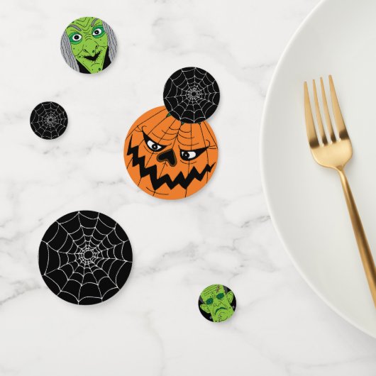 Halloween Heksenpompoen Frankenstein Monster Confetti (Groep)