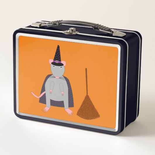 Halloween Heksenrat en bezem (Voorkant)