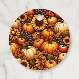 Halloween/Herfst/Herfst/pompoen Bedankjes Labels