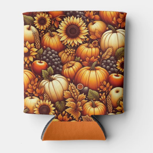 Halloween/Herfst/Herfst/pompoen Blikjeskoeler (Voorkant)