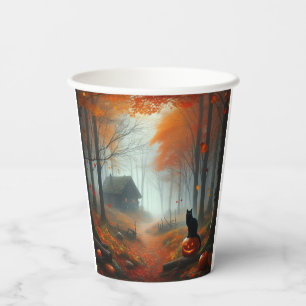 Halloween/Herfst/Herfst/pompoen/kattenpapierbekers Papieren Bekers