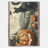 Halloween/Herfst/Herfst/pompoen/poes Deken (Voorkant Verticaal)