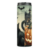 Halloween/Herfst/Herfst/pompoen/poes Thermosbeker (Achterkant)