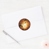 Halloween/herfst/Herfst/Pompoen Ronde Sticker (Envelop)