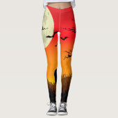 Halloween Herfst Leggings (Voorkant)