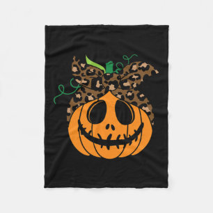 Halloween Herfst Schattigee en leuke pompoen Fleece Deken