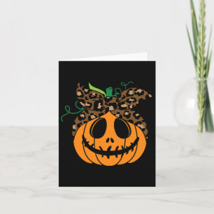 Halloween Herfst Schattigee en leuke pompoen Kaart