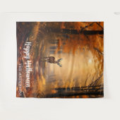 Halloween herfst Thanksgiving bosherten Wandkleed (Voorkant (horizontaal))