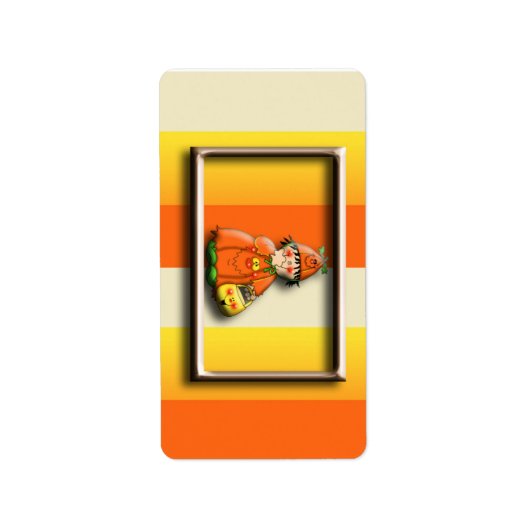 Halloween Hershey Miniatuur Snoep Wrapper Labels (Voorkant)