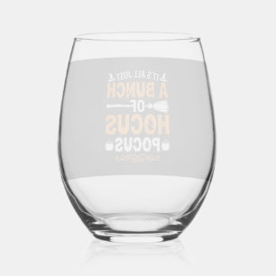 Halloween Het Is Alles Alleen Hocus Pocus Heks Wijnglas Zonder Voet