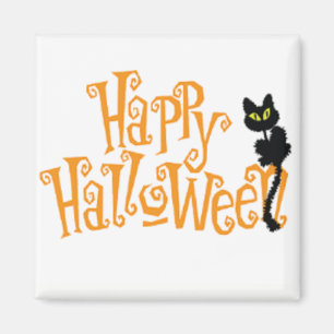 Halloween heureux 2" aimant de réfrigérateur