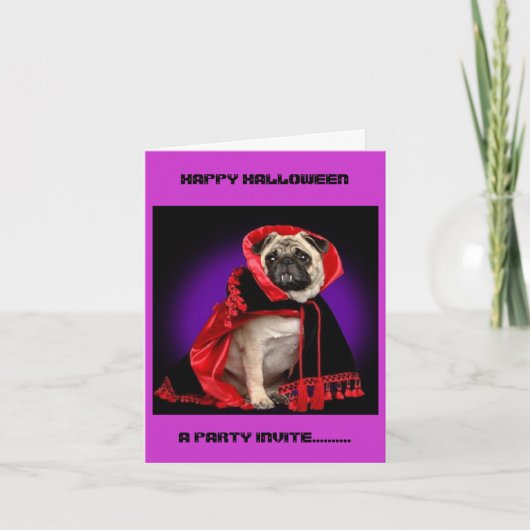 HALLOWEEN HEUREUX, UN INVITATION DE PARTIE ...... (Devant)
