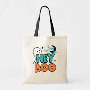 Halloween Hey Boo Ghost Kinder Snoep Canvas tas