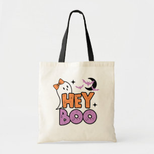 Halloween Hey Boo Girl Ghost Kinder Snoep Canvas t Tote Bag