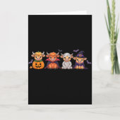 Halloween Highland Cow  Kaart (Voorkant)