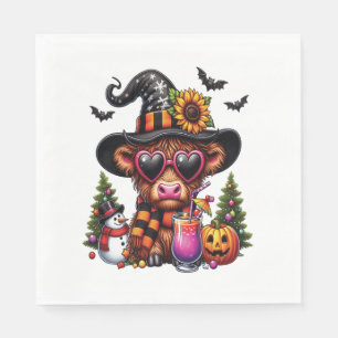 Halloween Highland Koe Servet