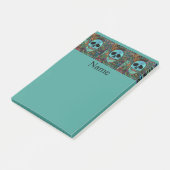 Halloween Hippie Schedel Thunder_Cove Post-it® Notes (Schuin)