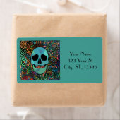 Halloween Hippie Skull Thunder_Cove Etiket (Insitu)