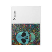 Halloween Hippie Skull Thunder_Cove Notitieblok (Gedraaid)