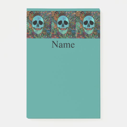 Halloween Hippie Skull Thunder_Cove Post-it® Notes (Voorkant)