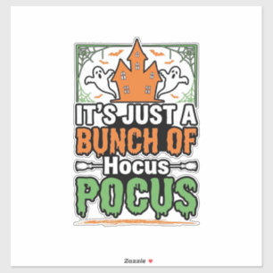 Halloween Hocus Pocus Citaat Vector Ontwerp_1 Sticker