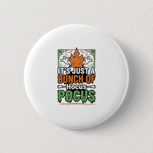 Halloween Hocus Pocus Citaat Vectorontwerp_1 Ronde Button 5,7 Cm