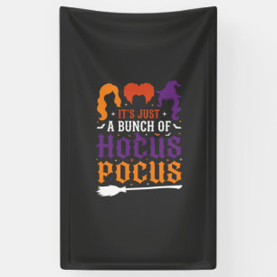 Halloween Hocus Pocus Heks Typografie Vector Spandoek