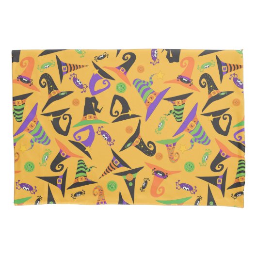 Halloween Holiday Custom Retro Colorful Kussensloop (Voorkant)