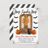 Halloween Home Spooky Home Uitnodiging (Voorkant / Achterkant)
