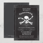 Halloween Homecoming Pirate Party Invitation Kaart (Voorkant / Achterkant)