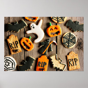 Halloween Homemade Gingerbrood Cookies Poster