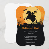 Halloween Homme Cheval sans tête Invitation de fêt (Devant / Derrière)
