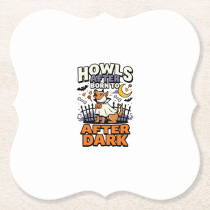 Halloween Hond Boo Crew (5) Kartonnen Onderzetters
