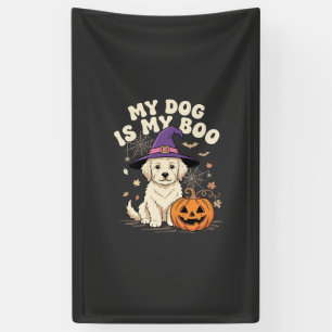 Halloween Hond Mijn Hond Is Mijn Boo Spandoek
