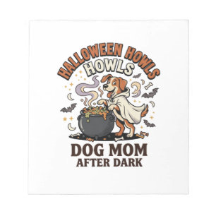 Halloween Hond Moeder Na Donker Notitieblok