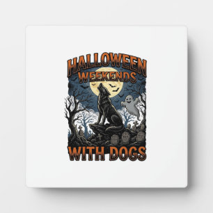 Halloween Hond Shirt Vintage Kerkhof Pup Fotoplaat
