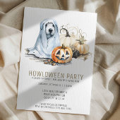 Halloween Hond Thema Party Howloween Fun Kaart
