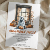 Halloween Hond Thema Party Howloween Fun Kaart
