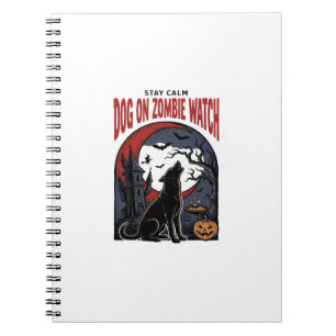 Halloween honden shirt Zombie Patrol ontwerp_1 Notitieboek